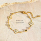 EVAMON  WHITE FLOWER BRACELET 