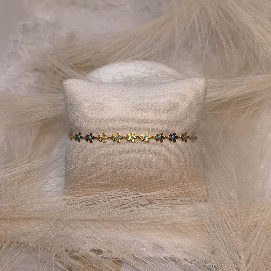 EVAMON BLUE FLOWERS BRACELET EVAMON BLUE FLOWERS BRACELET