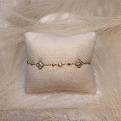 EVAMON  WHITE FLOWER BRACELET 