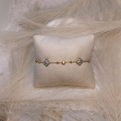 EVAMON  WHITE FLOWER BRACELET 