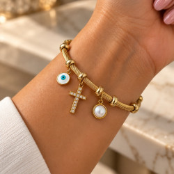 EVAMON Byzantium Cross Bracelet