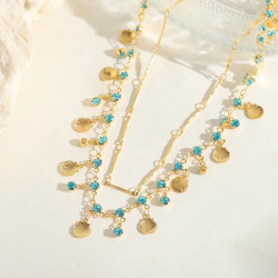 EVAMON ZADIG PETROL NECKLACE 