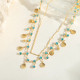 EVAMON ZADIG PETROL NECKLACE EVAMON ZADIG PETROL NECKLACE