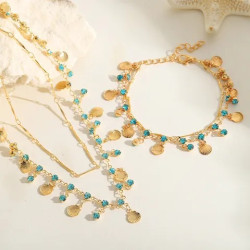 EVAMON ZADIG PETROL NECKLACE 