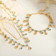 EVAMON ZADIG PETROL NECKLACE EVAMON ZADIG PETROL NECKLACE