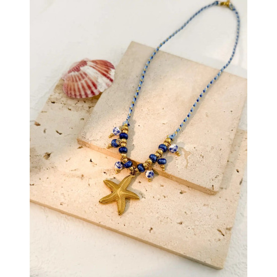 EVAMON  BLUE SUMMER NECKLACE