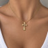 Evamon Crystal Cross Necklace
