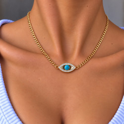 EVAMON BLUE EYE NECKLACE