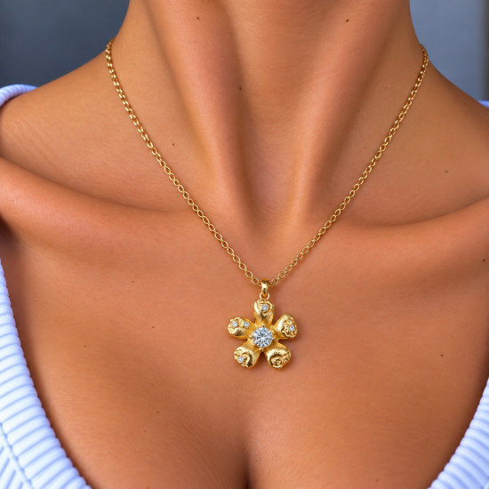 EVAMON FLOWER NECKLACE