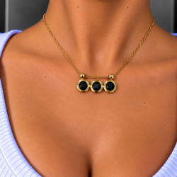 EVAMON  BLACKEST NECKLACE 