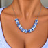 EVAMON BLUE PORCELAIN NECKLACE 