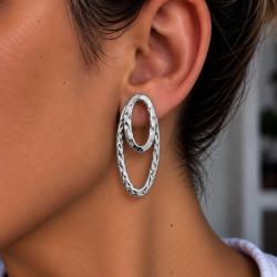 Evamon Silver Orbit Earrings